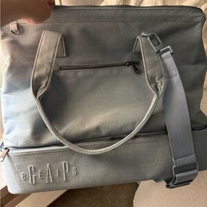 Beis + Gap denim weekender bag exclusive collab sold out online